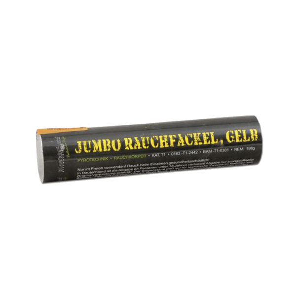 blackboxx jumbo rauchfackel gelb feuerwerkland shop - Feuerwerkland
