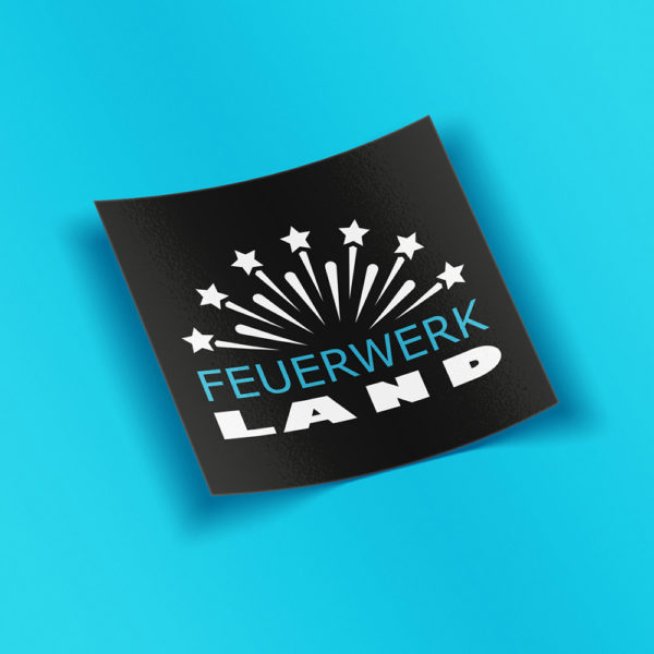 FWL Sticker quadrat - Feuerwerkland