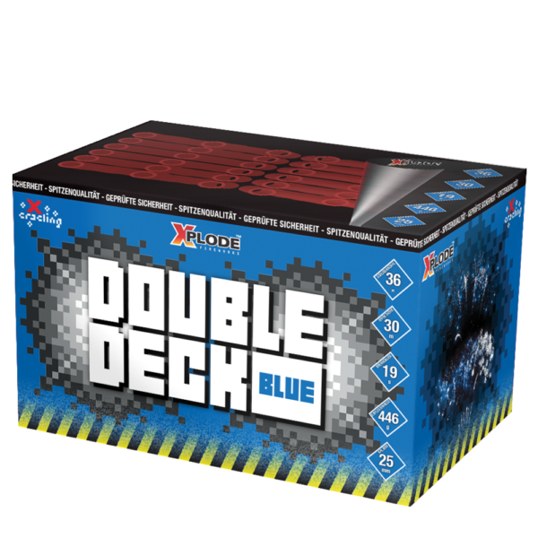 xplode double deck blue fächerbatterie feuerwerkland shop - Feuerwerkland