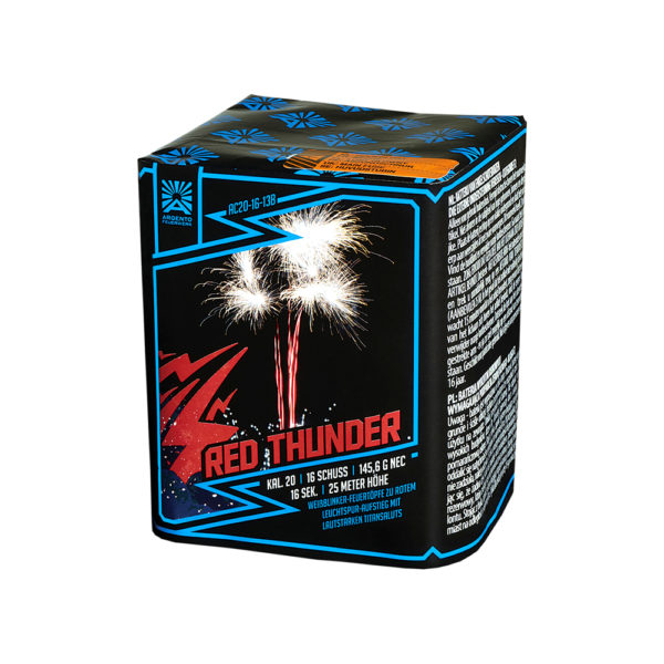 argento red thunder salut batterie 1.3g feuerwerkland shop - Feuerwerkland