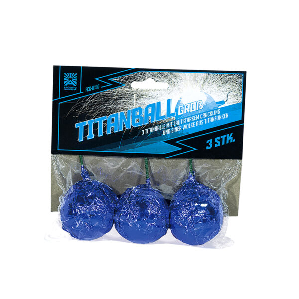 Argento Titanball Groß 3er