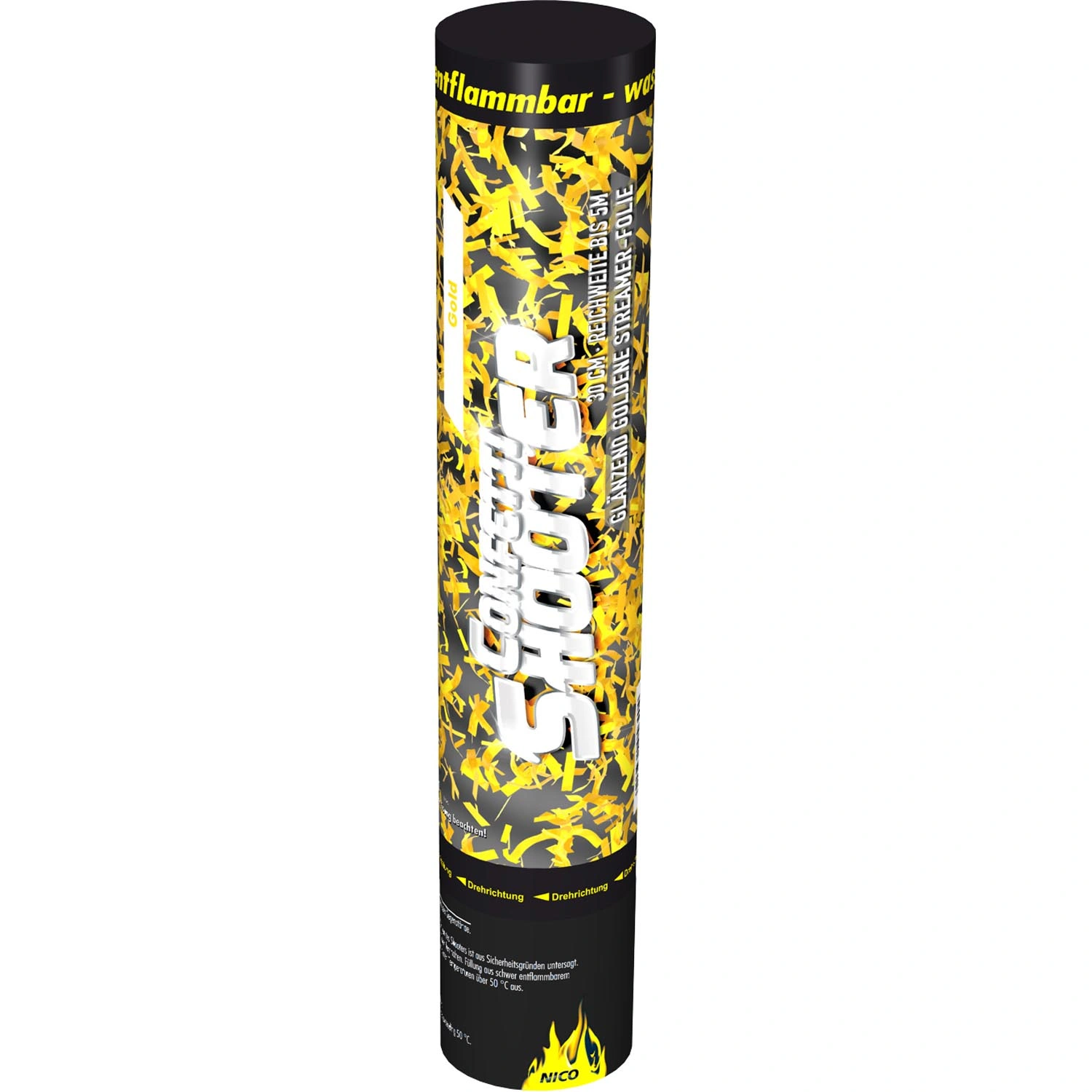 Nico Confetti Shooter Gold 30cm