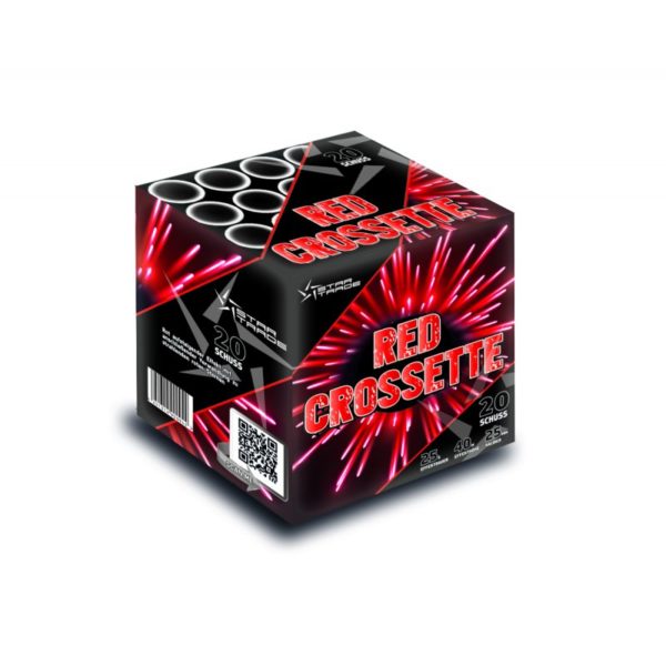 startrade red crossette batteriefeuerwerk feuerwerkland shop - Feuerwerkland