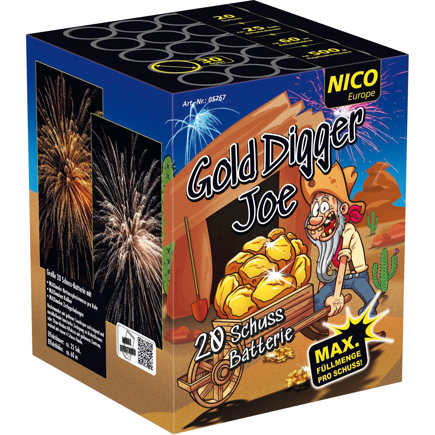 nico gold digger joe feuerwerksbatterie feuerwerkland shop 1 - Feuerwerkland