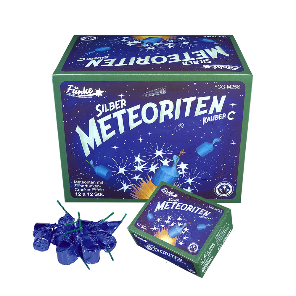 funke silber meteoriten kaliber c judendfeuerwerk feuerwerkland shop.de - Feuerwerkland