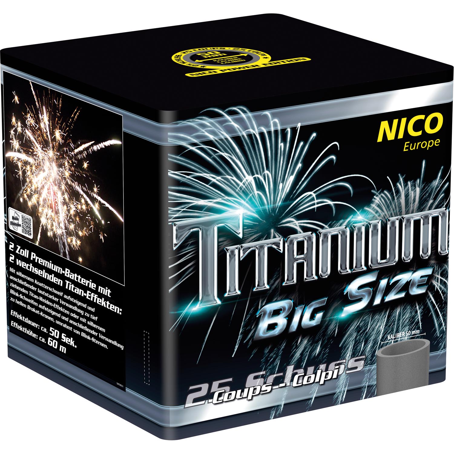 nico titanium big size kaliber 50mm f3 feuerwerksbatterie feuerwerkland shop.de - Feuerwerkland