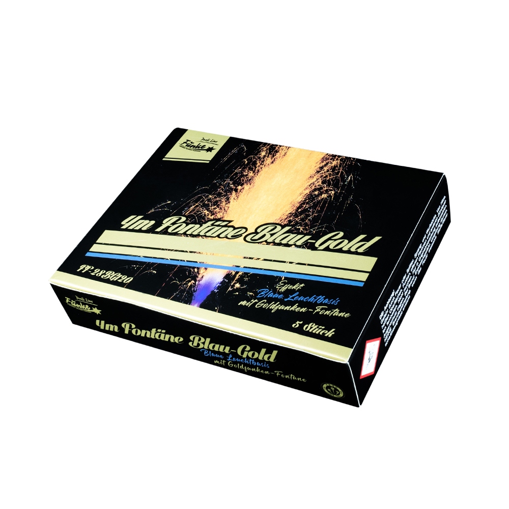 funke 4m fontaene blau gold leuchtfeuerwerk feuerwerkland shop.de - Feuerwerkland