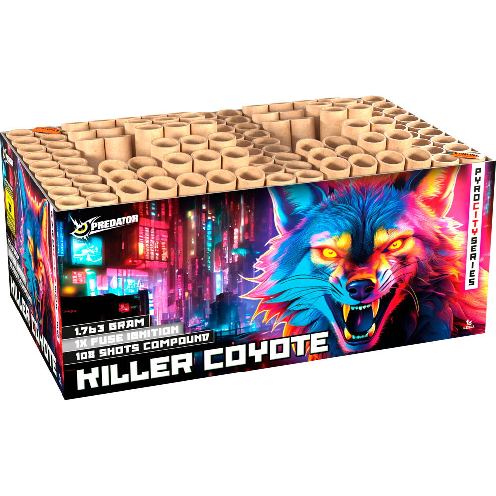 lesli killer coyote faecher verbundfeuerwerk feuerwerkland shop.de - Feuerwerkland