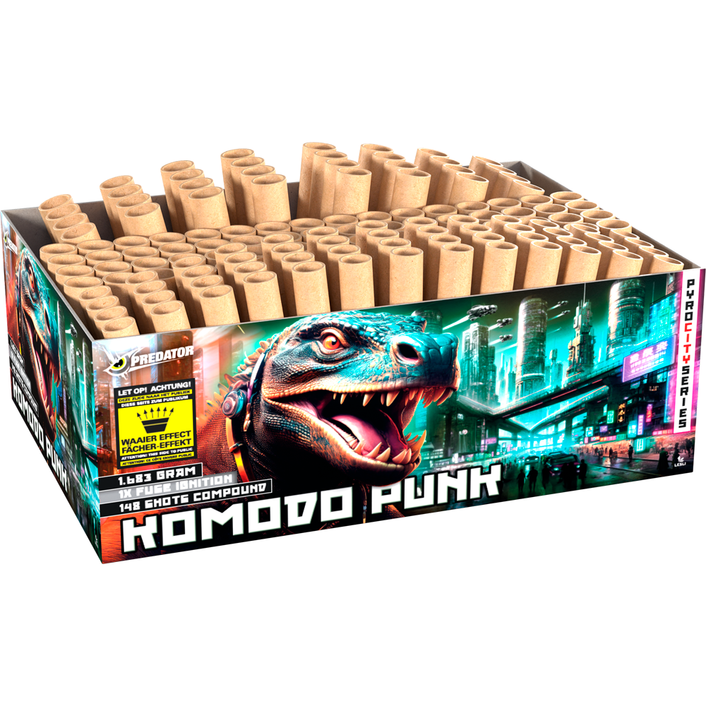 lesli komodo punk faecher verbundfeuerwerk feuerwerkland shop.de - Feuerwerkland
