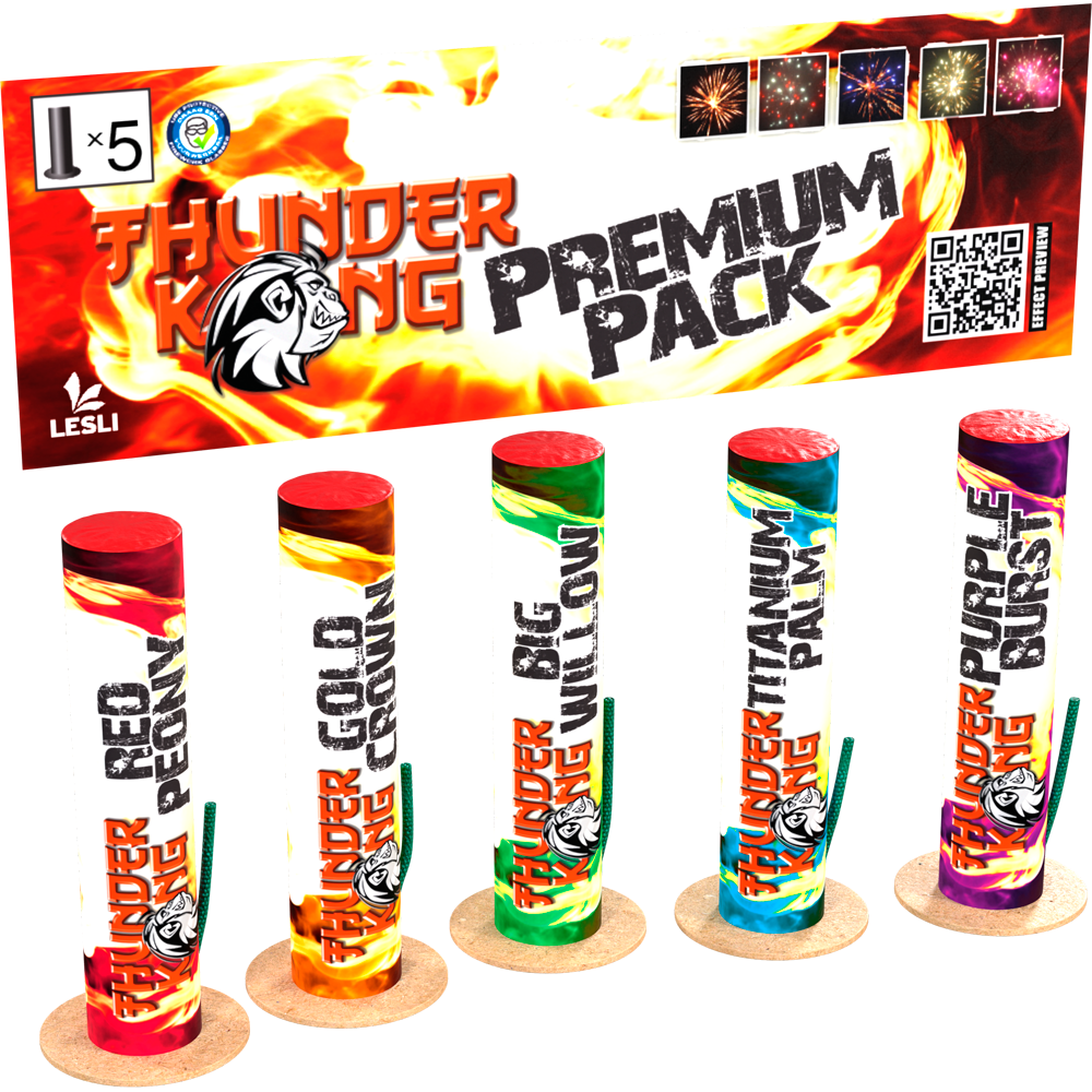 lesli thunder kong premium pack bombenrohre feuerwerkland shop.de - Feuerwerkland