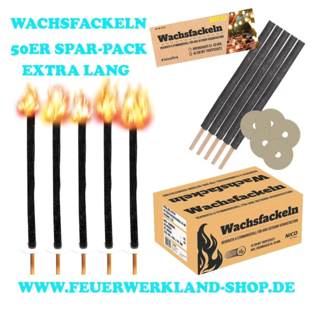 Unsere Wachsfackeln 🔥🔥🔥
• 5er Packung 60min.
• 50er Spar-Packung 60min.
• 5er Extra lange Brenndauer 90min.
• 2er Barockfackeln mit Bengalo Vorbrenner und Anzündschnur 60min.
Hochwertige Fackeln aus Wachs mit Handschutz. Gartenfackel für Outdoor-Party, Hexenfeuer, Martinstag, Kinderfest, Osterfest, Silvester, Fackelumzug, Event und Nachtwanderung.
https://feuerwerkland-shop.de/?s=Wachsfackel&post_type=product
#feuerwerk #wachsfackeln #fackelwanderung #feuerwerkland #deinfeuerwerkshop