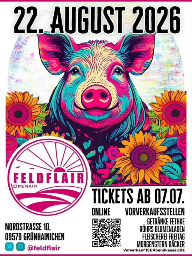 Dieses Jahr tanzen die Schweine! 🐷💃🏻 Auch dieses Mal lassen wir es wieder unter anderen Konfetti regnen 🎉 Freut euch auf eine geile Show 🔊🔥😜🙌🏻
@feldflair
@blvckcrowz
@djcyan
@marix.official
@djneubs
@_martindavis_
@djno4
@dj.vibz
@jcgruenhainichen
@bauwagen.waldkirchen
@jugendclub_altes_kino_ev
@boernschenunited
@gruenhainichen
#feldflair #grünhainichen #konfettishow #feuerwerkland #deinfeuerwerkshop