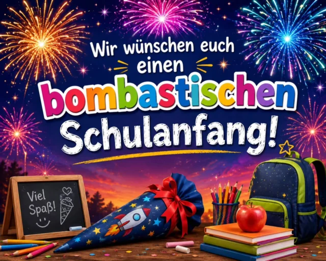 🎎 Wir wünschen allen Schulanfängern einen bombastischen Schulanfang 🎉🎒💣🎆😁👍🏻
#schulanfang #feuerwerk #zuckertüte #feuerwerkland #deinfeuerwerkshop