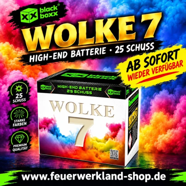 Blackboxx Wolke 7 wieder verfügbar 🌬️☁️🎆💣😍
#blackboxx #wolke7 #silvesterfeuerwerk #feuerwerkland #deinfeuerwerkshop