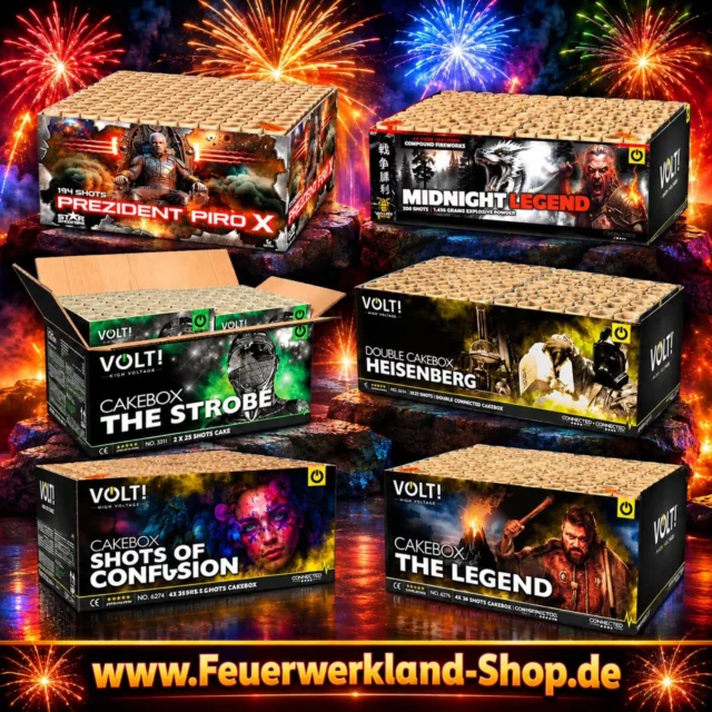 Verbundfeuerwerk jetzt verfügbar! 🎆💣😎👍🏻
Die Verbünde Heisenberg, The Strobe, Shots of Confusion und The Legend werden nicht mehr hergestellt und sind letztmalig verfügbar 🚨
#verbundfeuerwerk #leslifeuerwerk #silvesterfeuerwerk #feuerwerkland #deinfeuerwerkshop