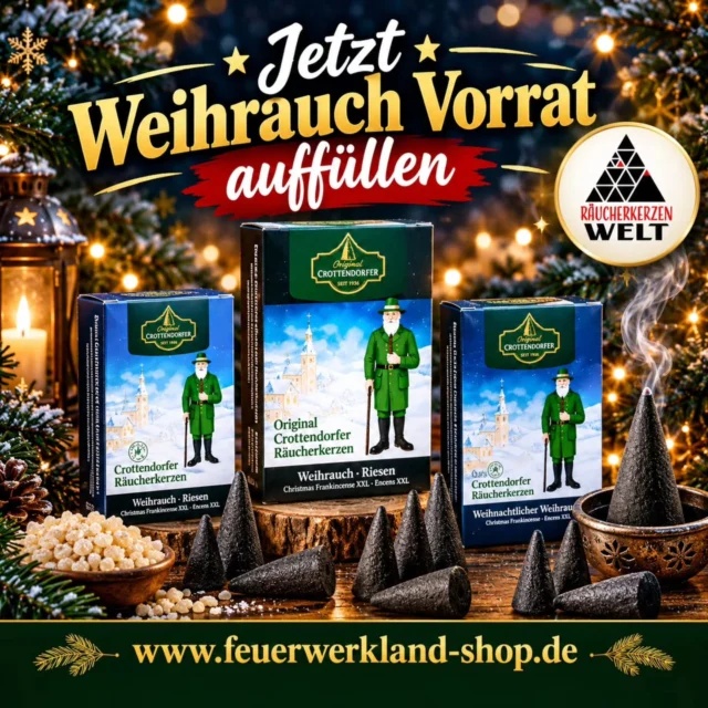 Willkommen in unserer Räucherkerzenwelt 🌬️🌋
Wir haben von allen bekannten Herstellern eine große Auswahl an verschiedenen Räucherkerzen ☁️😍
Jetzt neu XXL Weihrauch Räucherkerzen im 20 Stück Sparpaket ♟️♟️♟️
#räucherkerzen #crottendorferräucherkerzen #räucherkerzenwelt #feuerwerkland #deinfeuerwerkshop
